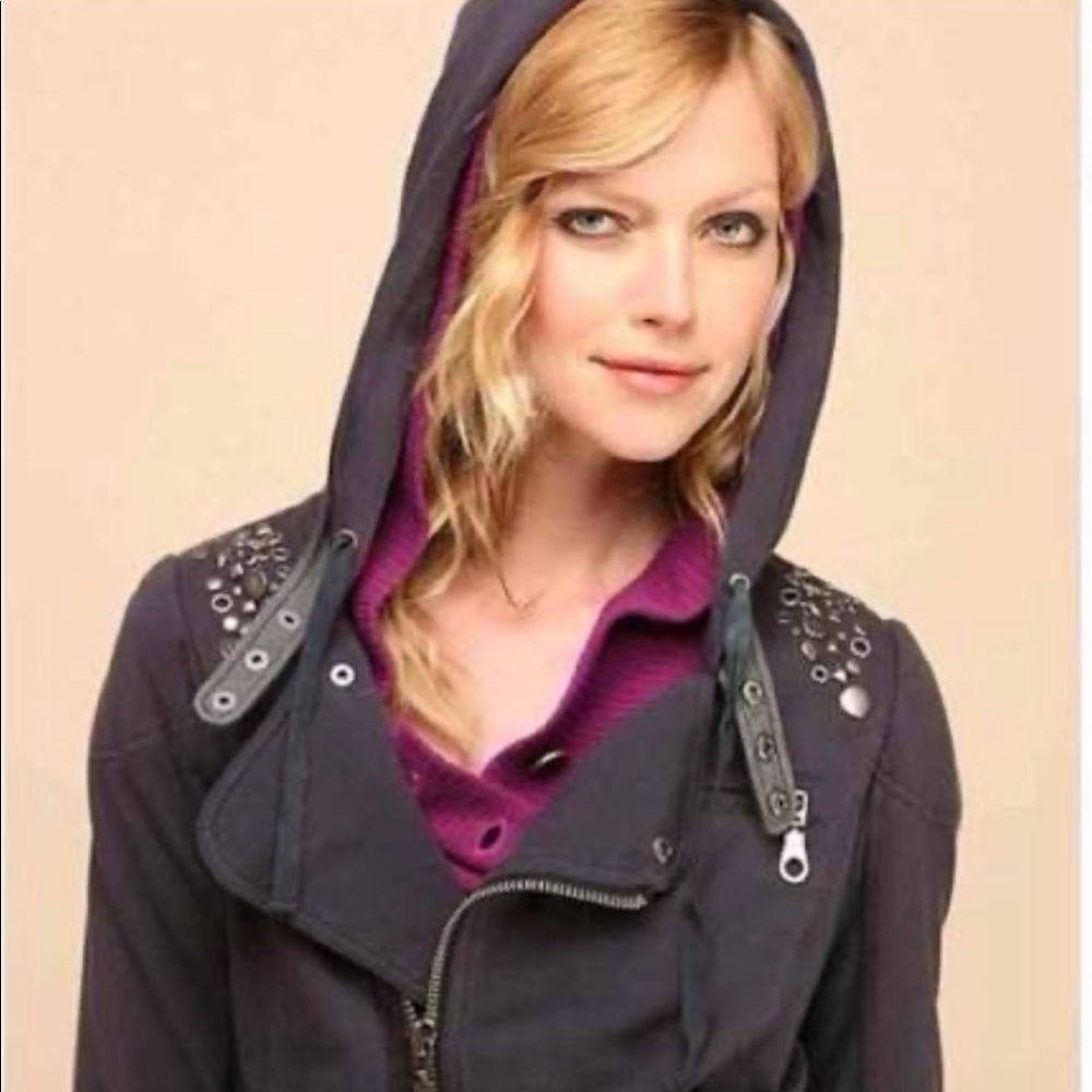 Free People Moto Hoodie